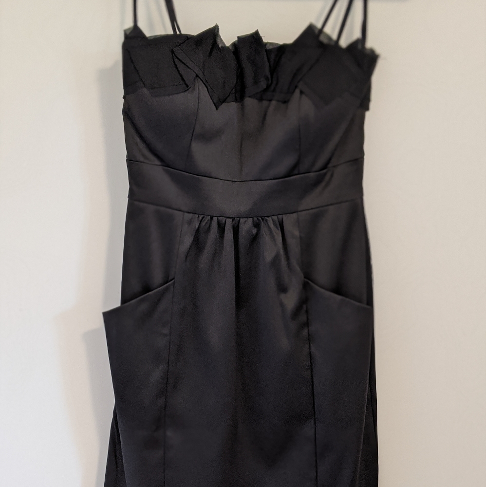 *NEW* Max & Cleo strapless black dress with pocket